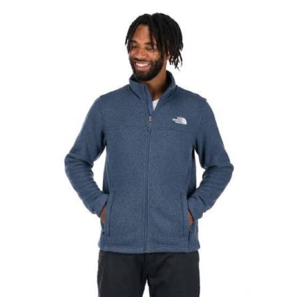THE NORTH FACE Men's Tsillan Full Zip Jacket, Vintage Indigo Heather, X-Large